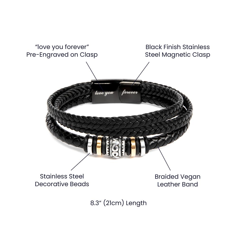 To My Son Forever Infinity Bracelet