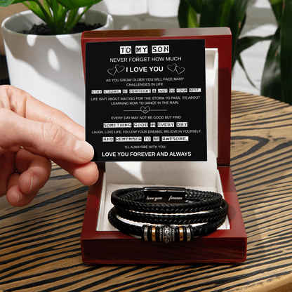 To My Son Forever Infinity Bracelet