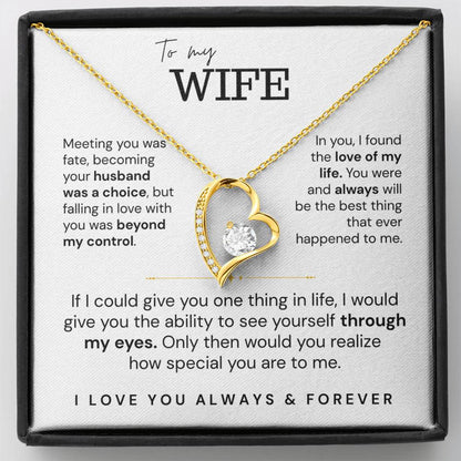 To My Wife – Love of My Life Necklace
