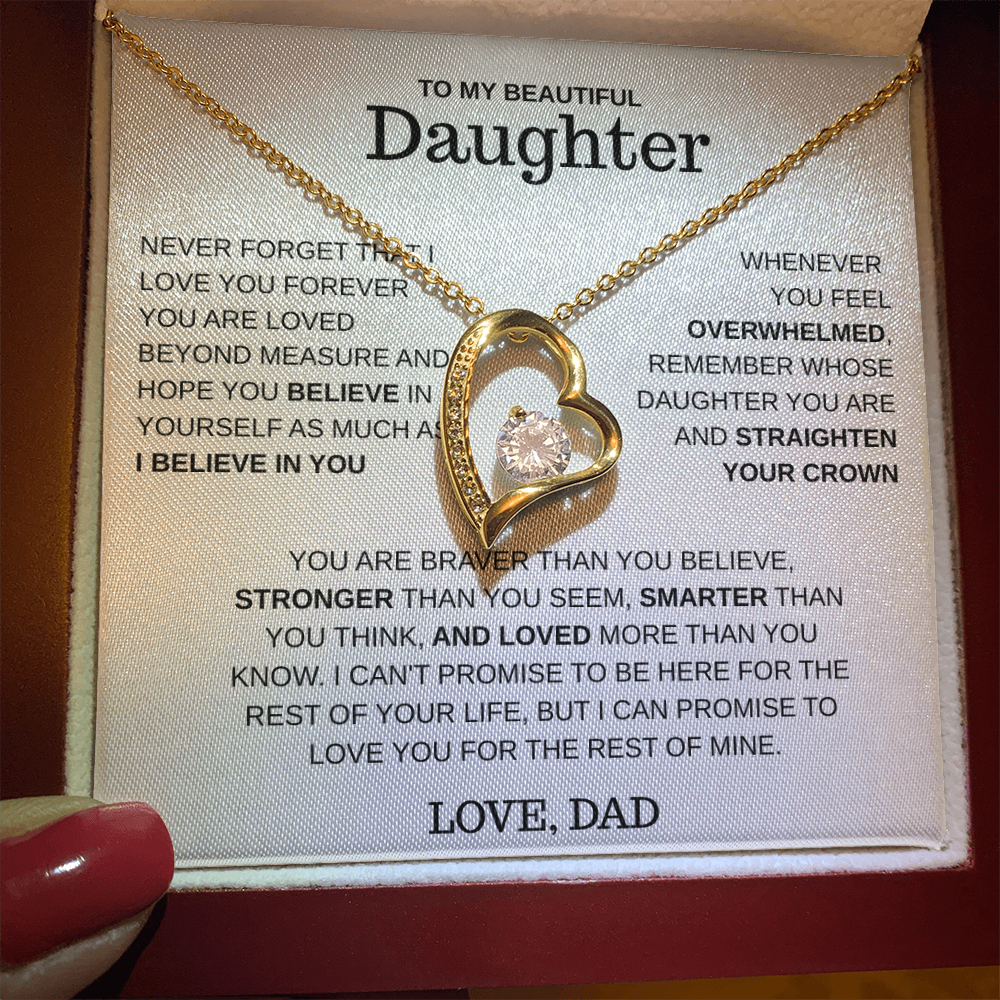To My Daughter – Love You Forever Necklace