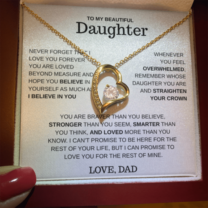 To My Daughter – Love You Forever Necklace