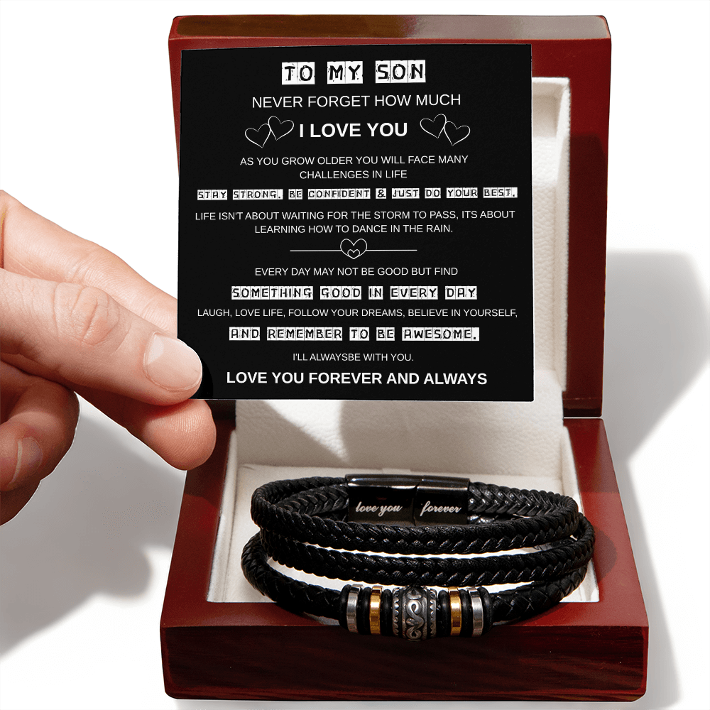 To My Son Forever Infinity Bracelet