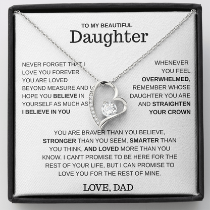 To My Daughter – Love You Forever Necklace