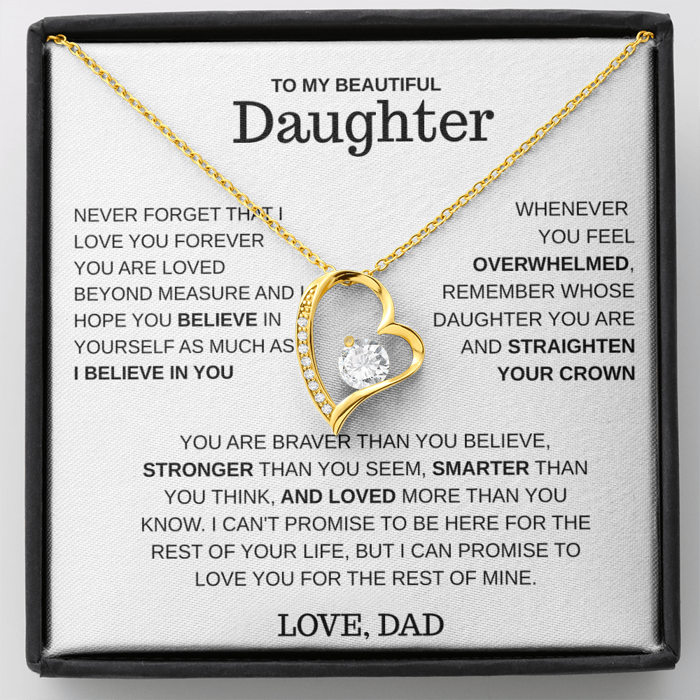 To My Daughter – Love You Forever Necklace