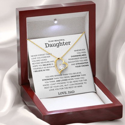 To My Daughter – Love You Forever Necklace