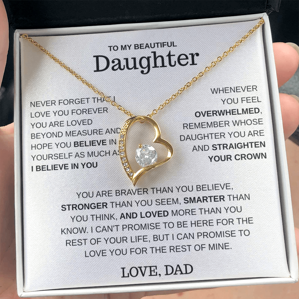 To My Daughter – Love You Forever Necklace