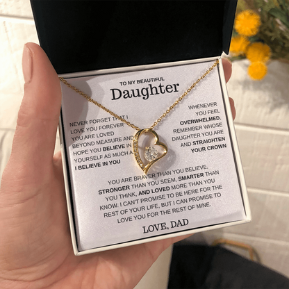 To My Daughter – Love You Forever Necklace